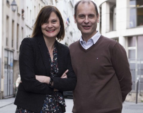 Guillaume Chollet (groupe Loyalty Company) et Julia Drupt (Kiss The Bride)