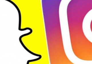 Snapchat et instagram