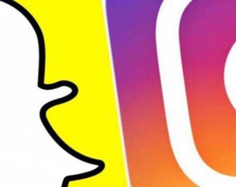 Snapchat et instagram