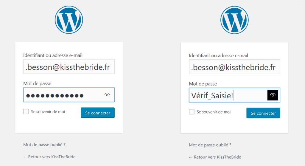 Les mots de passe sur WordPress