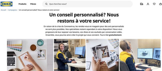 Le conseil visio chez Ikea (source : Ikea)